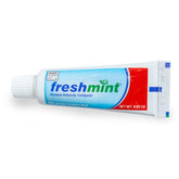 Freshmint dentifrice: 144 tubes, capacité idéale pour cabinets et hôtels.