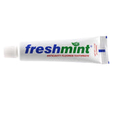 FreshMint dentifrice en tube blanc à la menthe, hygiène bucco-dentaire quotidienne.