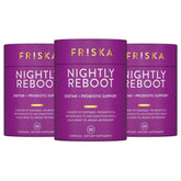 FRISKA Recuperation Nocturne — bouteille vue de face, soutien potentiel à la digestion nocturne.