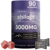 Gommes Fristfei Shilajit en bouteille, format pratique pour le quotidien.