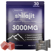 Fristfei Shilajit Gommes – bouteille, énergie durable au quotidien.