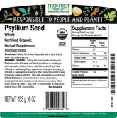 Psyllium entier biologique Frontier Co-op, paquet 1 lb, idéal pour épaissir soupes et yaourts.