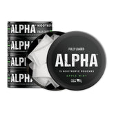 Alpha Poche Fully Loaded Bullseye, pomme-menthe, usage discret et absorption rapide.