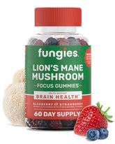 Gommes Fungies Crinière de Lion – boîte ouverte, concentration potentielle et appétence fruitée.