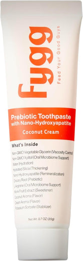 Fygg dentifrice nano-hydroxyapatite emballage voyage, pratique pour déplacements et familles.