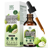 Gouttes Soursop Fynzylarv dans flacon 60 ml, soutien potentiel au quotidien