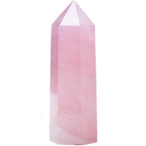 FZBHRO grande tour quartz rose pointe, idéale pour méditation et énergie apaisante.