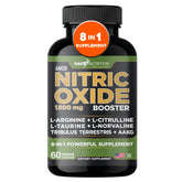 Gade Nutrition oxyde nitrique, bouteille de capsules pour énergie et endurance potentielles.