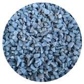Chips Angelite semi-polies de GAF TREASURES pour décor artistique et créations uniques.