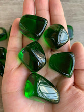GAF TREASURES obsidienne verte – pierre polie favorisant la méditation et la paix intérieure