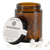 Gaia Guy NanoMint tablettes dentifaires dans un bocal en verre pour une routine sans plastique