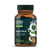 Gaia Herbs Agile Mind – bouteille de capsules véganes prête pour la concentration quotidienne