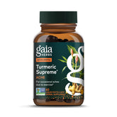 Gaia Herbs Turmeric Supreme Ache: botella con cápsulas para alivio ocasional.