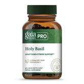 Gaia Herbs PRO basilic sacré bouteille verte pour soutien quotidien au stress