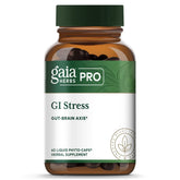 Gaia Herbs PRO GI Stress – bouteille de capsules liquides, soutien digestif lors du stress.