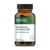 Gaia Herbs PRO Magnesium Glycinate 400 mg – bouteille pratique pour la détente occasionnelle.