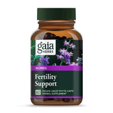 Gaia Herbs Soutien Fertilité – bouteille et gélules végétales pour accompagner le cycle féminin.