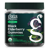 Gemme Gaia Herbs Sureau Noir bonbons gélifiés: saveur naturelle et soutien immunitaire potentiel.
