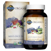 Garden of Life Once Daily Men – Bouteille front, énergie soutenue grâce à une nutrition complète.
