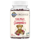 Gommes Garden of Life Organics Enfants avec une bouteille ouverte, collations saines.