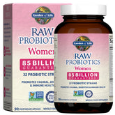 Garden of Life Raw Probiotics Women: bouteille de 90 gélules prête à l’usage quotidien.