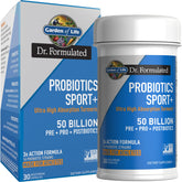 Garden of Life Sport Probiotics dans sa bouteille, soutien digestif potentiel pour les sportifs.
