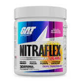 Nitraflex Burn emballage GAT SPORT montrant Tropic Thunderburst, prêt pour l entraînement intensif