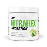 GAT SPORT Nitraflex Hydration : bouteille en cours de versement pour une réhydratation rapide après l’entraînement.
