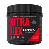 GAT SPORT Nitraflex Ultra dans le pot, prêt à booster votre énergie avant l’entraînement.