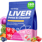 Gummies Détox Foie Gayolptian en bouteille, soutien potentiel au foie et énergie quotidienne.