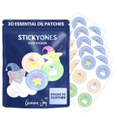 Gemma Joy StickyOnes emballage affichant les patchs sans mélatonine.