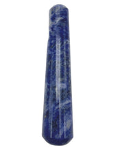 GEMSCITE bâton-massage sodalite 4 pouces, idéal pour la relaxation et le centrage.