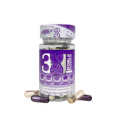 Generic Doble Potencia cápsula morada, promueve ligereza diaria y equilibrio corporal.