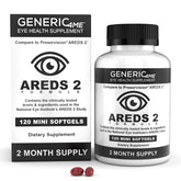 Generic4ME AREDS2 gelules mini-bouteille, soutien potentiel de la macula