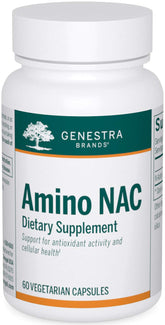 Genestra Amino NAC en capsules vegan, pratique pour votre routine quotidienne.