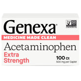 Genexa Acétaminophène Propre 500 mg – boîte claire, soulage les douleurs quotidiennes