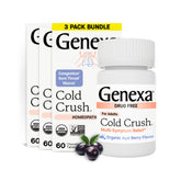 Genexa Cold Crush comprimés à croquer goût açaï, pratique pour usage à domicile et en déplacement