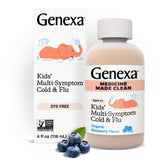 Sirope Genexa Enfants rhume en bouteille, doseur pratique pour administration simple.