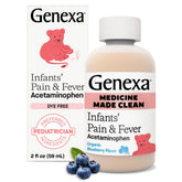Genexa Infants' – bouteille de suspension, soulagement possible de fièvre chez les nourrissons.