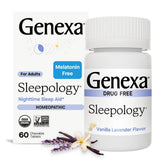 Genexa Sleepology tablettes à mâcher vanille lavande pour un sommeil naturel