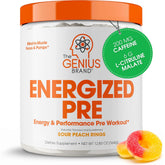 Genius Energized pré-entraînement, bouteille prête pour énergie durable avant l entraînement.