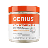 Genius Consciousness montre l'emballage, soutien potentiel à la concentration.