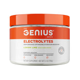 Genius Electrolytes, bouteille citron-lime, parfaite pour rester hydraté pendant l'effort.