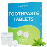 GENKENT tablettes dentifrage, sachets individuels, hygiène pratique en voyage.