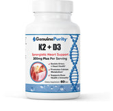 Bouteille GenuinePurity D3 K2 liposomale montrant l'étiquette et absorption potentielle.