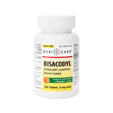 GeriCare Bisacodyl 5 mg – emballage pratique de 200 comprimés.