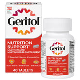 Geritol comprimés quotidiens, prise simple pour soutenir l'apport en vitamines.