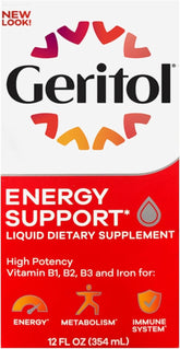 Geritol Liquide : bouteille prête à une prise quotidienne après repas.
