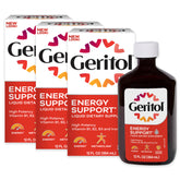 Geritol Liquide: bouteille-doseur, format pratique pour un soutien énergétique quotidien.