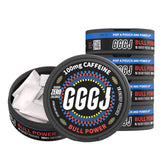 GGGJ boîte compacte avec pochettes énergie pour utilisation discrète en déplacement.